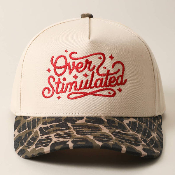 Fashion City - Over Stimulated Embroidered Two-Tone Trucker Hat
