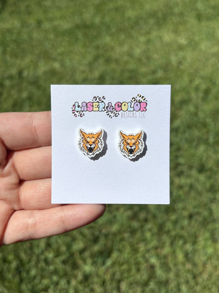 Laser & Color Designs LLC - Mascot Earrings, Football, Team Spirit, School