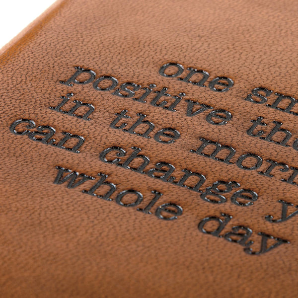 Primitives by Kathy - One Small Positive Thought Leather Journal