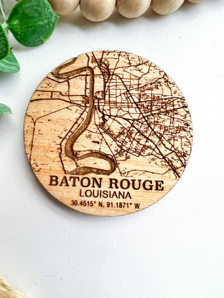 Geaux Magnolia - Map Custom Magnet