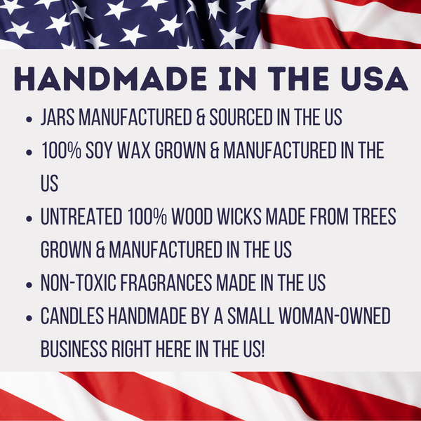 Woodsy Wicks - Lavender Lemon Cake Soy Wax Farmhouse Candle Wood Wick: 8oz