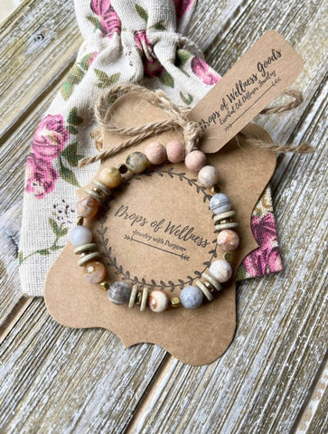 Drops of Wellness Goods - The Harper, Diffuser Bracelet, Aromatherapy Jewelry, Boho