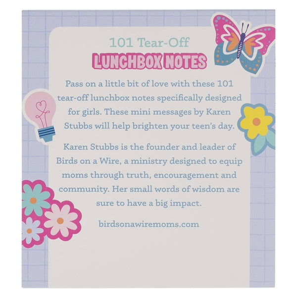 Christian Art Gifts - 101 Lunchbox notes for Girls Purple