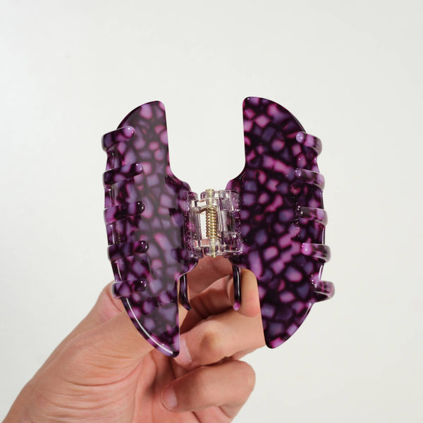 Stained Glass Witch Hat Claw Clip