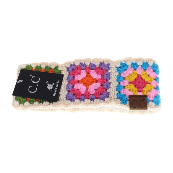 C.C Beanie - Fuzzy Lined Multi-Color Crochet Fashion Headband for Women