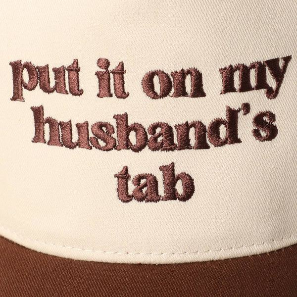 Fashion City - Put it on my husband's tab Embroidery Canvas Cap