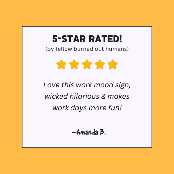 Corporate Snark - Zero F*cks Given Work Mood Desk Flip Sign