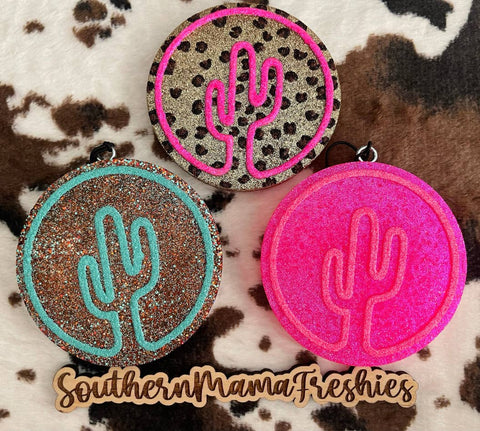 Southern Mama Freshies & More - Neon Cactus Car Freshie  
