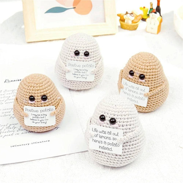 TOMOPOD LLC - Handmade Crochet Positive Potato, Cute Amigurumi Potato