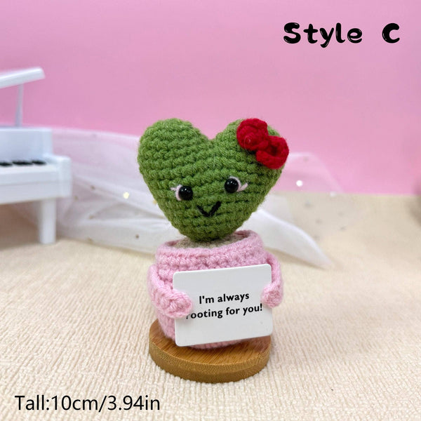 TOMOPOD LLC - Crochet Valentines Flower/Cactus Plant/ Rose/Succulent