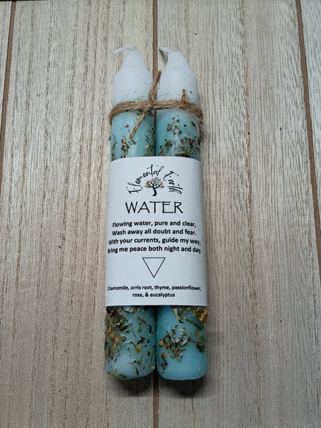Elemental Earth Shop - Water elemental ritual candles