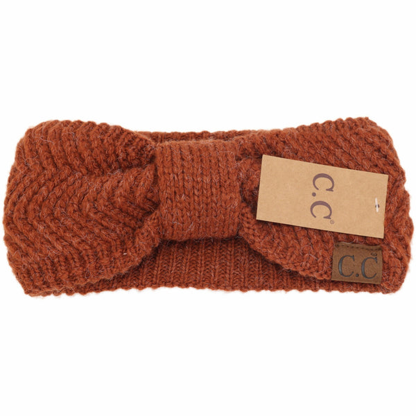 C.C Beanie - Chevron Knit Knot Head Wrap HW9000