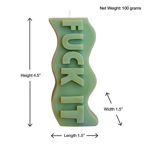 Candle Lume - Fuck It Candle: Green