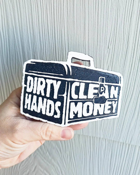 Bless Your Cottons - Dirty Hands, Clean Money Car Freshie: Red / Leather