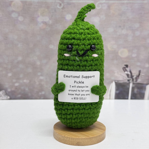 Adorable Handmade Crochet Pickle/Potato With Bows