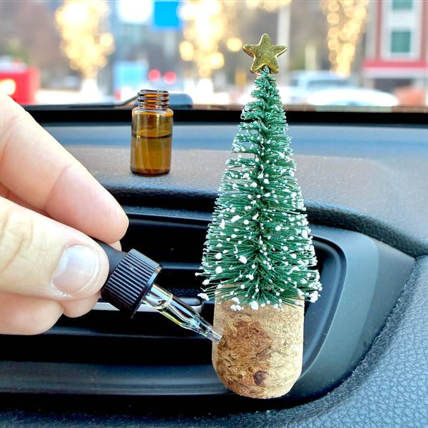 Vroom Blooms - Christmas Tree Vent Clip Car Air Freshener Diffuser Reusable