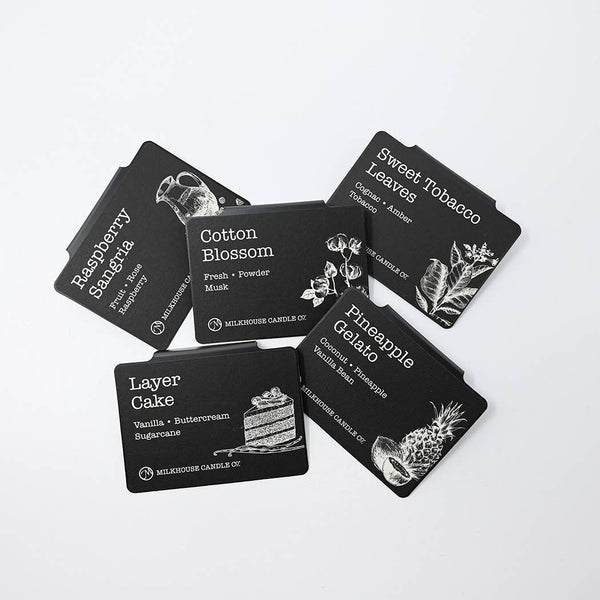 Milkhouse Candle Company - Candle Bar Scent Label Signs – A La Carte Label Signs