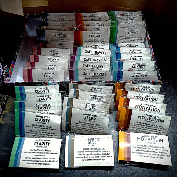 Elemental Earth Shop - Mini Intention Spell Packs Travel Pack