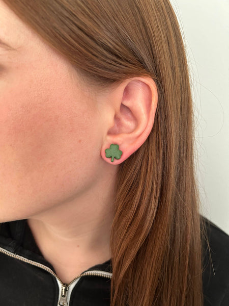 Mellow Dove Designs - St. Patrick's Day Studs | Unique Clay Earrings