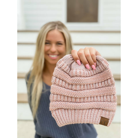 C.C Beanie - Metallic CC Beanies HAT20AM