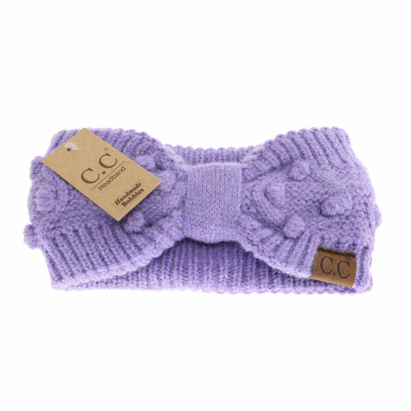 C.C Beanie - Bobble Knit C.C Head Wrap HW3836