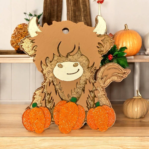 Bug and Bean Freshies - Pumpkin Patch Cow Freshie
