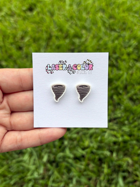 Laser & Color Designs LLC - Mascot Earrings, Football, Team Spirit, School