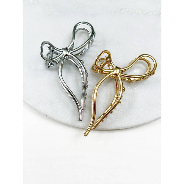 Love and Repeat - Metal Bow Shape Hair Claw