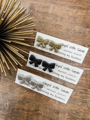 Slayed With Sarah - Bow Studs NYE Collection