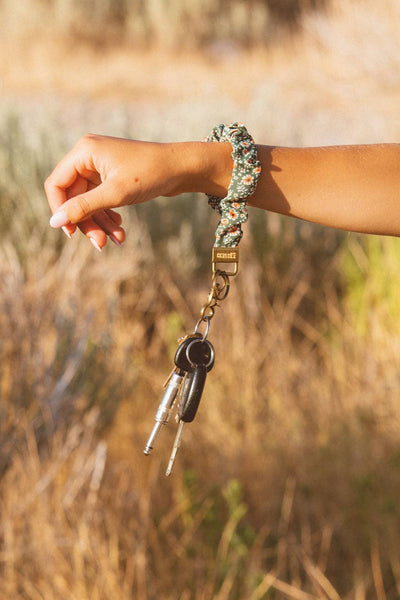 Shop Andi - Green Floral Keychain