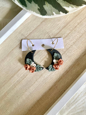 Terra Made - Textured boho dangle earrings