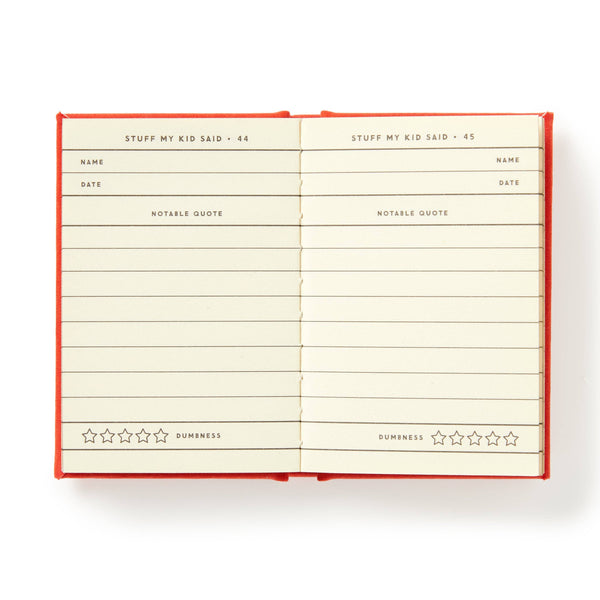 Chronicle Books - Brass Monkey Dumb Things My Kid Said Tiny Diary