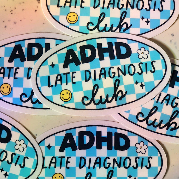 Luxe Trauma - Adhd sticker neurodivergent late diagnosishydroflask planner