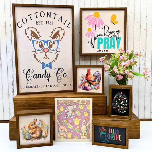 Driftless Studios - 6X4 Spring Sign - Hello Spring Small Home Accent Decor