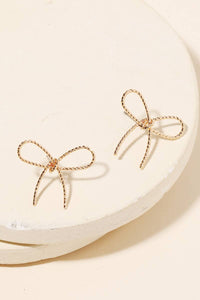 Anarchy Street - BOW Ribbon Post Earrings