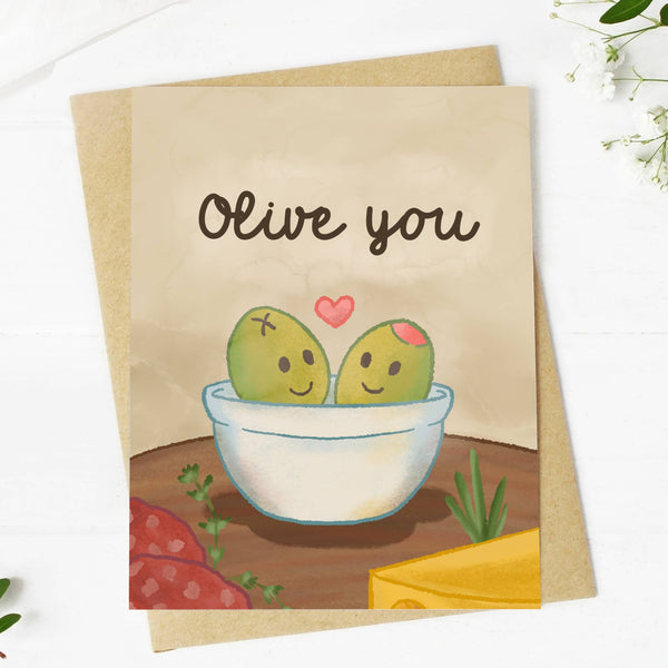 Big Moods - "Olive You" Card