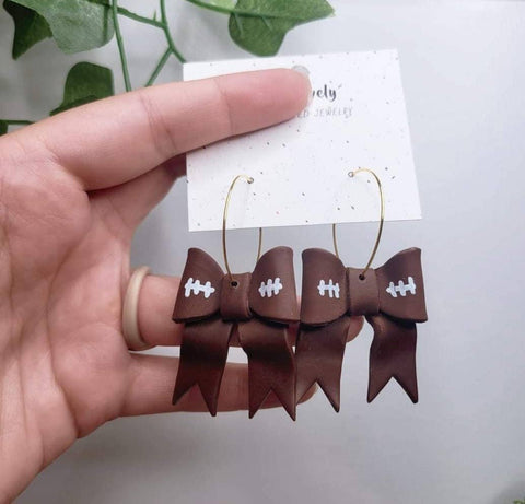 MK Lovely Boutique - Big Bow Football Hoops