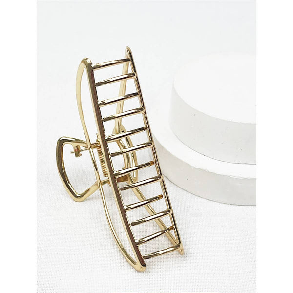 Love and Repeat - Minimalist Gold Metal Hair Claw Clips