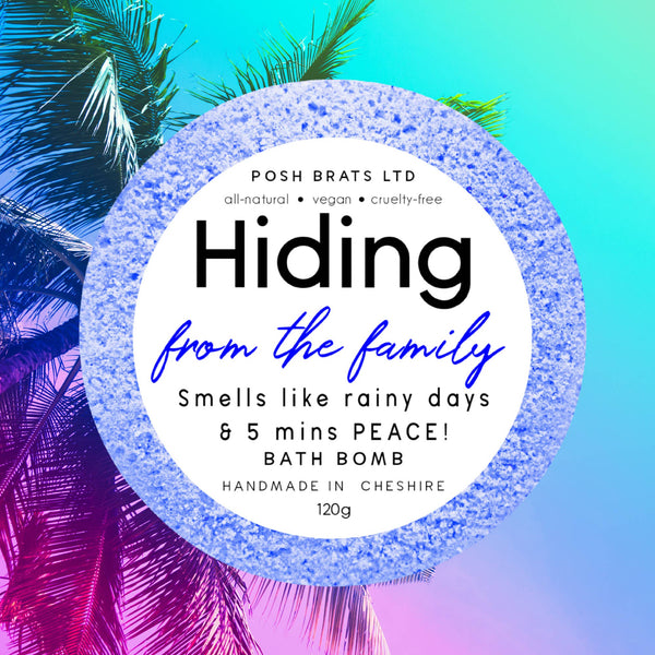 Posh Brats - Hiding from the Family Fizzy Bath Bomb VEGAN Handmade