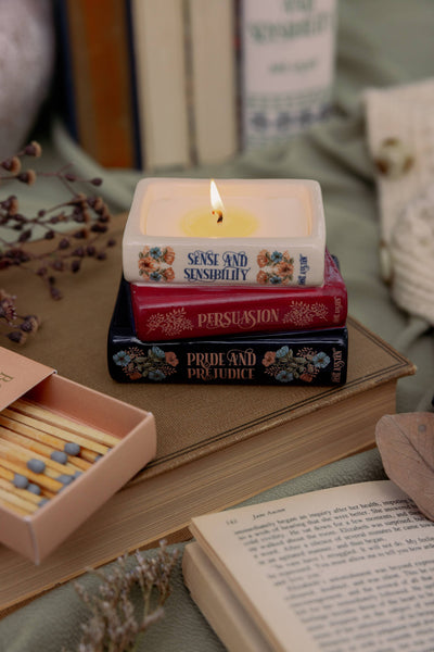 Steel Mill and Co. - Bookstack Candle, Jane Austen
