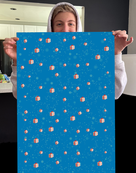OffensiveDelightful - BULLSHIT SANTA GiftWrap roll of 3
