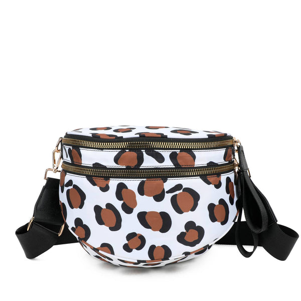 Paulina Nylon Waterproof Multi-Compartment 10" Crossbody Bag