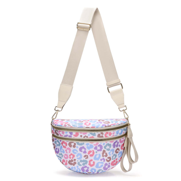 Paulina Nylon Waterproof Multi-Compartment 10" Crossbody Bag