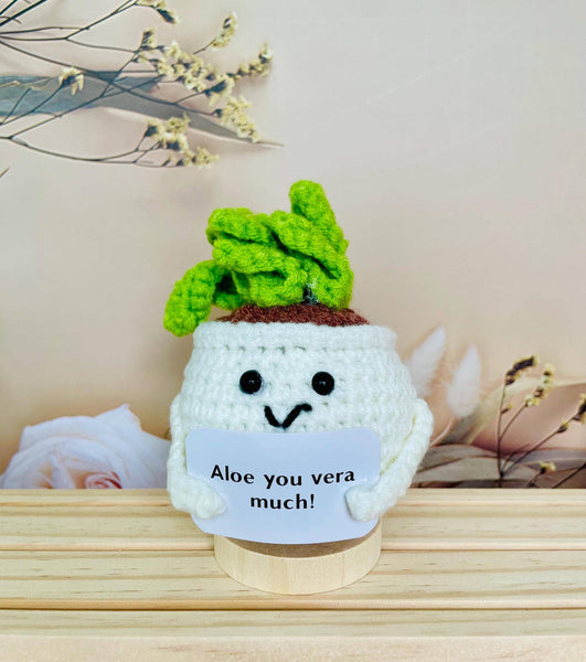 Crochet Cactus Succulent Plant Emotional Support