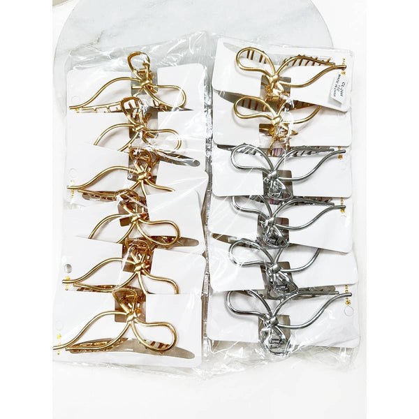 Love and Repeat - Metal Bow Shape Hair Claw