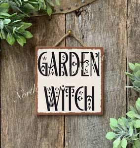 North Fork Mercantile - Garden Witch, Herb Decor, Garden Decor, Herb Wall Art