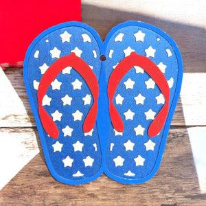Bug and Bean Freshies - Star Spangled Flip Flop Freshie