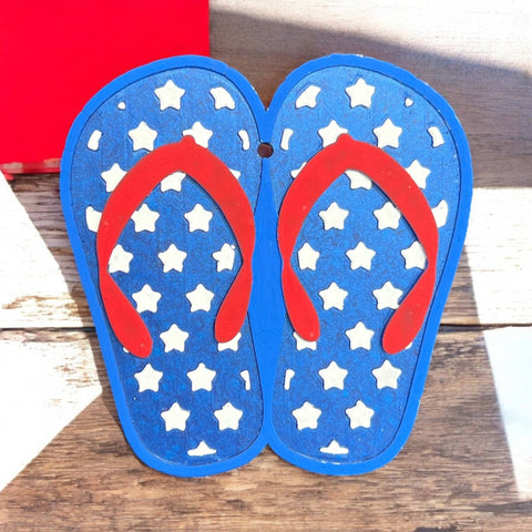 Bug and Bean Freshies - Star Spangled Flip Flop Freshie