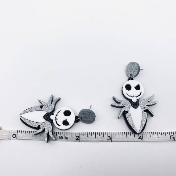 Mio Queena - Halloween Jack Acrylic Pendant Post Earrings