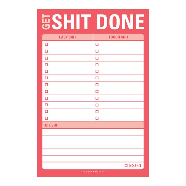 Knock Knock - Get Shit Done Great Big Sticky Notes